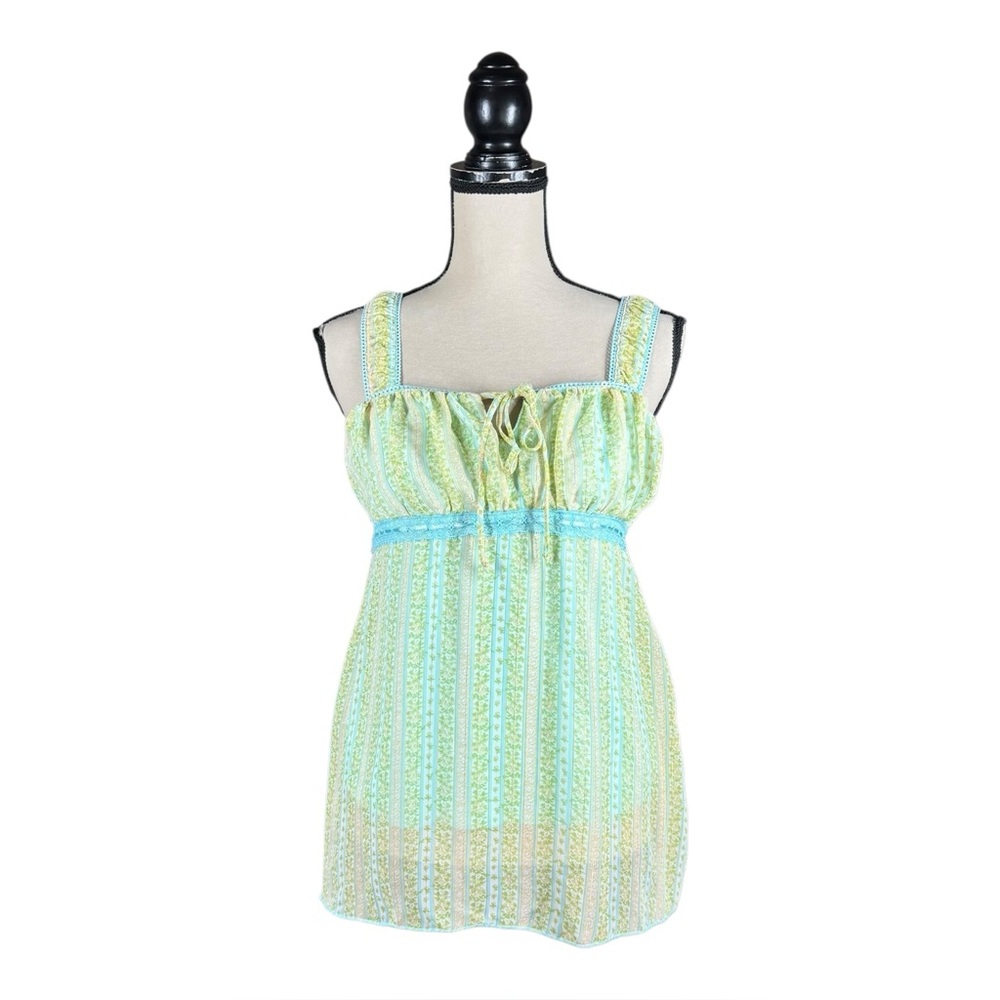 Vintage Y2K Jordache Babydoll Milkmaid Flowy Whimsy Fairycore Top